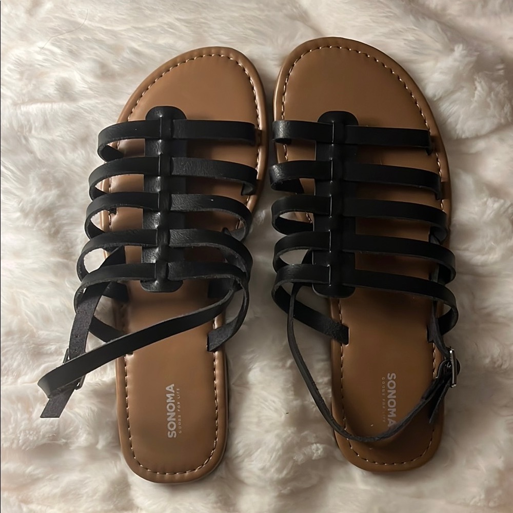 Sonoma Black Strappy Women’s Sandals